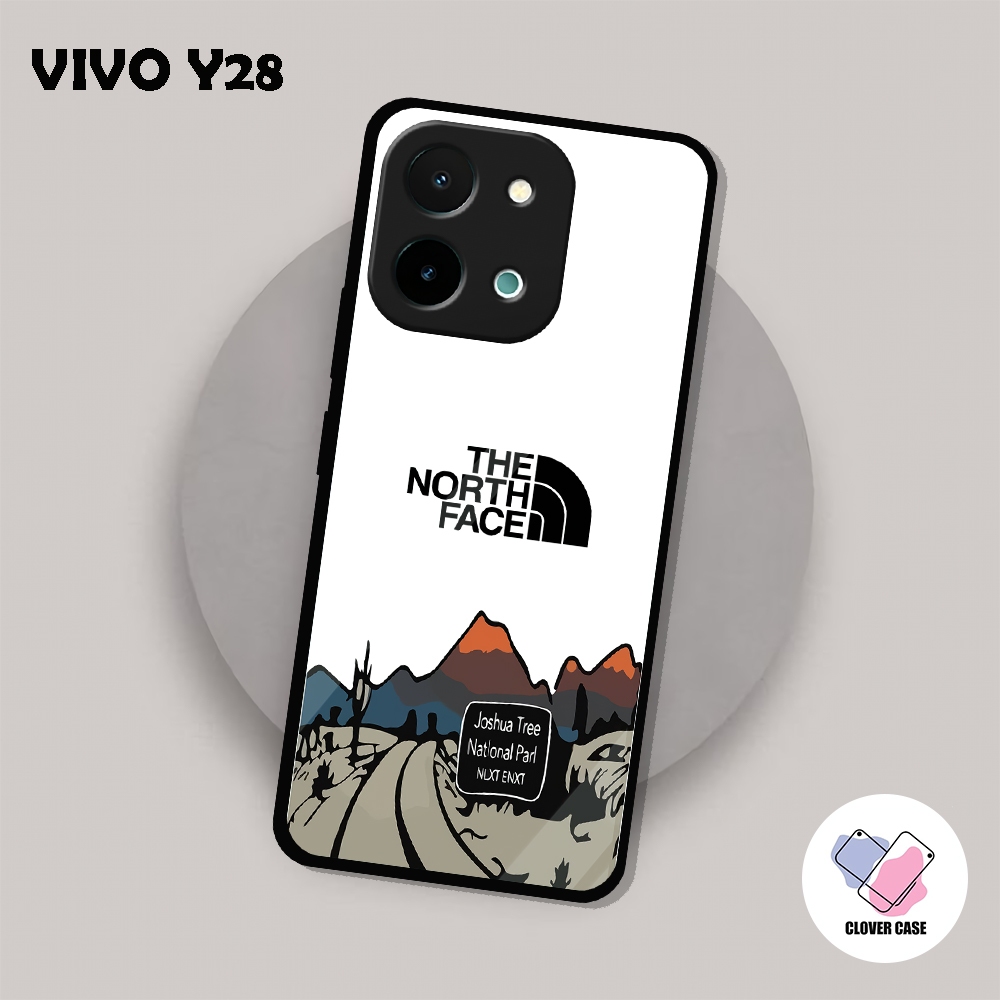 [TH10]  Case Glossy Case | VIVO Y28 4G | CASE KEKINIAN LUCU |  Casing Hp Kilau Motif THE NORTH FACE