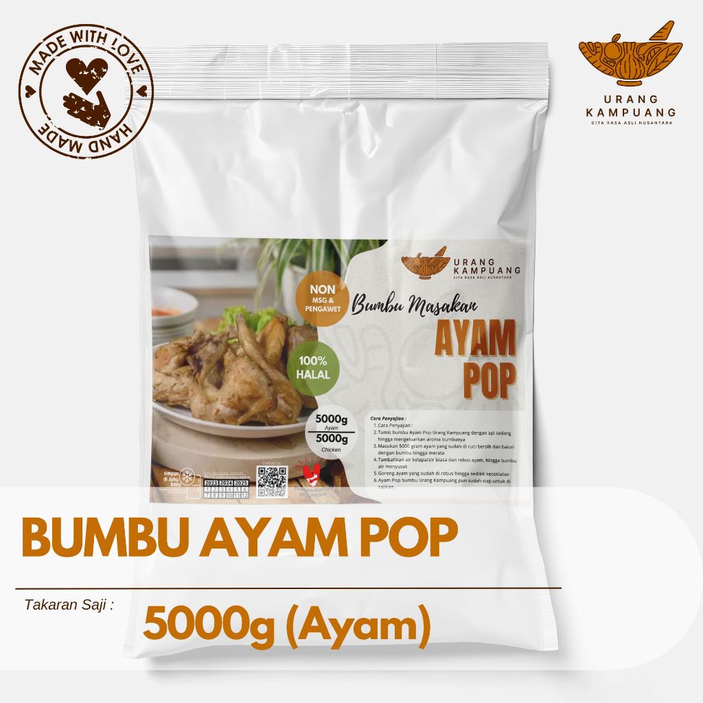 

URANG KAMPUANG BUMBU AYAM POP UNTUK 5KG AYAM