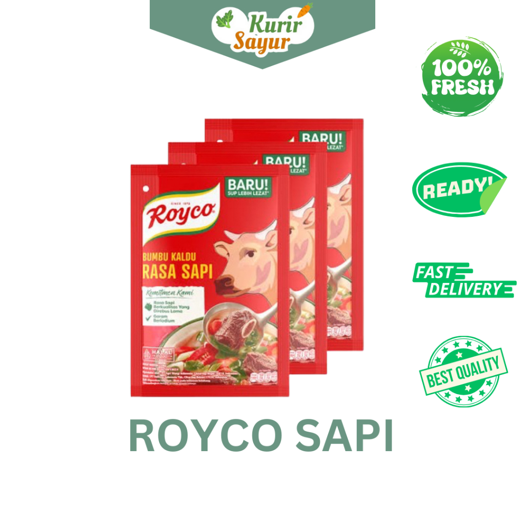 

KURIR SAYUR - ROYCO BUMBU PENYEDAP RASA SAPI 220 GR