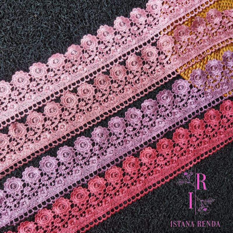 Renda giper, renda zipper lebar 6,5cm (harga per 100cm)