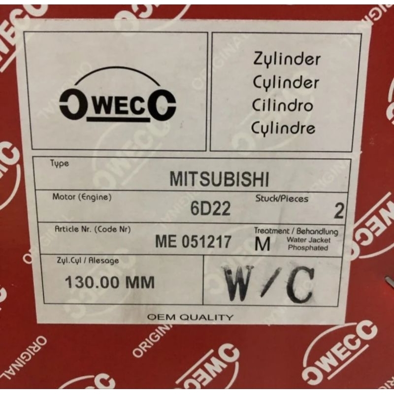 CYLINDER LINER BORING MITSUBISHI 6D22 FURING 6D22