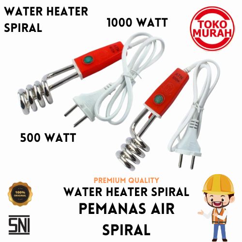 Water Heater/Elemen Pemanas Air Spiral 500 Watt/1000 Watt