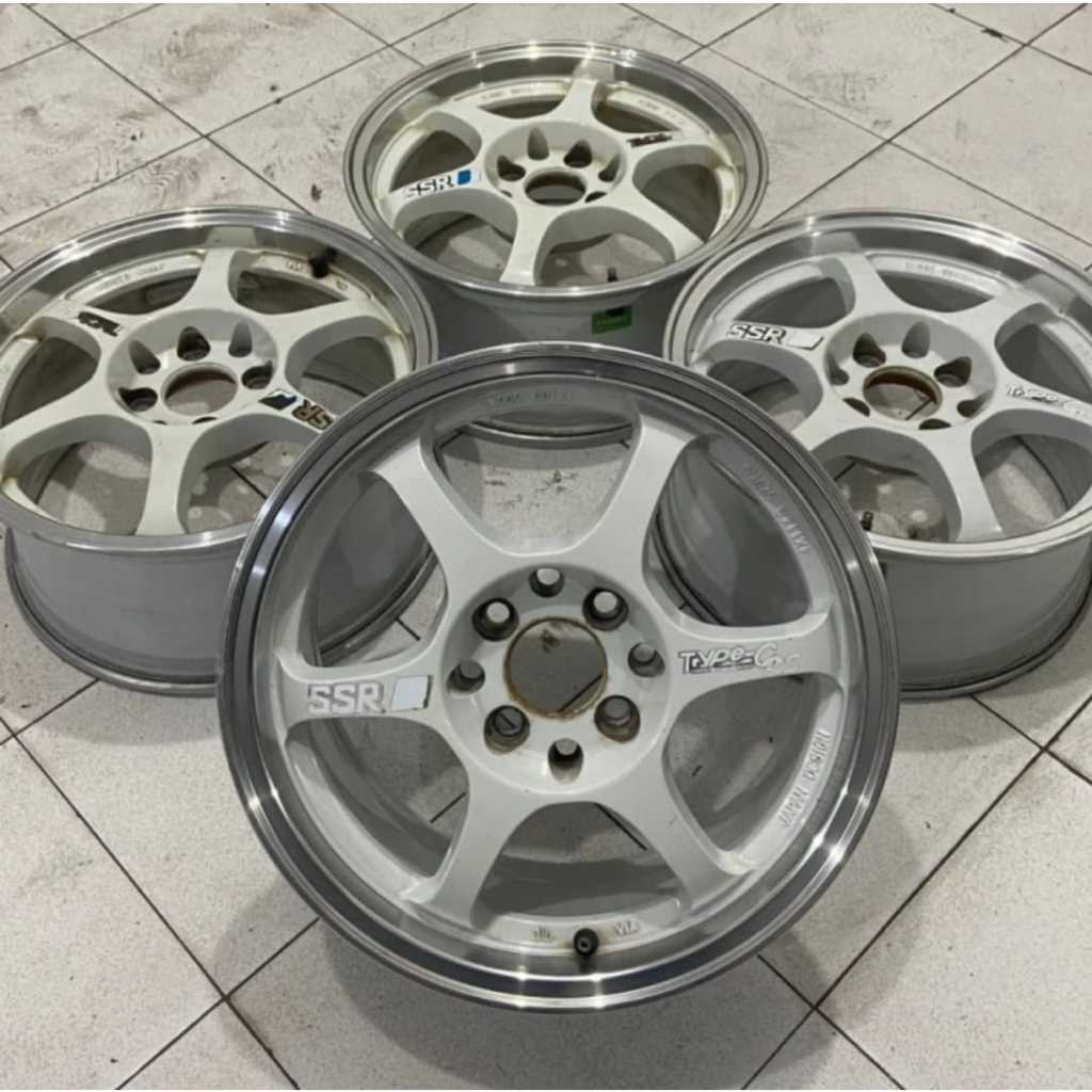 velg mobil racing seken/bekas SSR TYPE-C R15 X7 8X100/114,3 ET35 pcd avanza,yaris