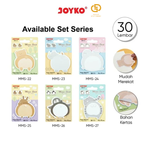 

Joyko Memo Stick Animal Sticky Note Kertas Memo Tempel Motif Binatang