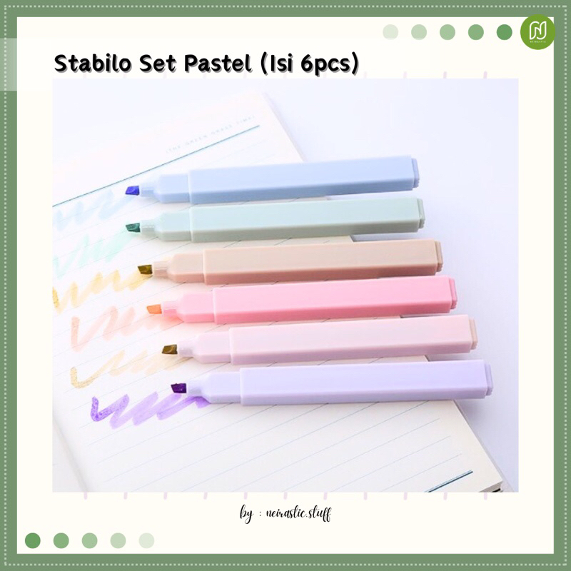 

Stabilo Set Pastel Isi 6pcs