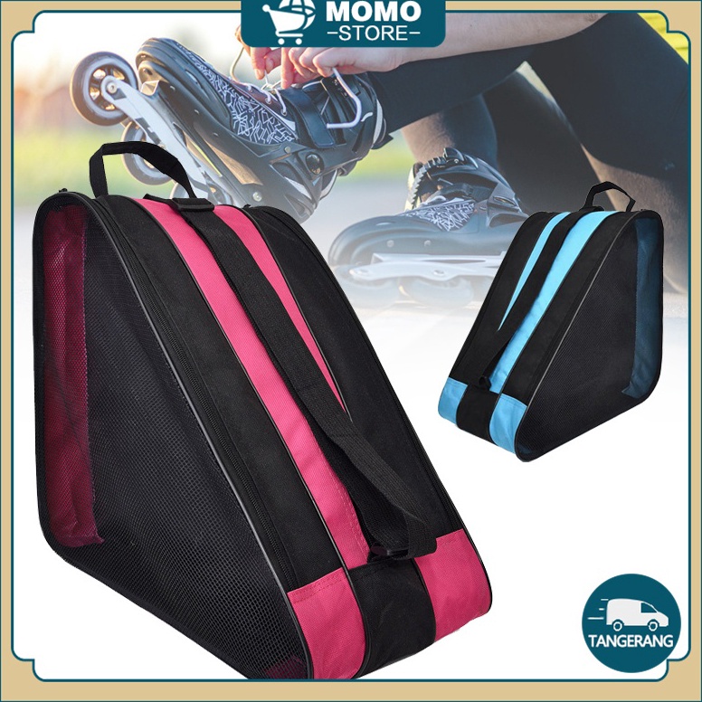 Stok terbatas Tas Sepatu Roda Anak Bahan Kain Oxford Tas Sepatu Roda Inline Skate Tahan Aus Breathab