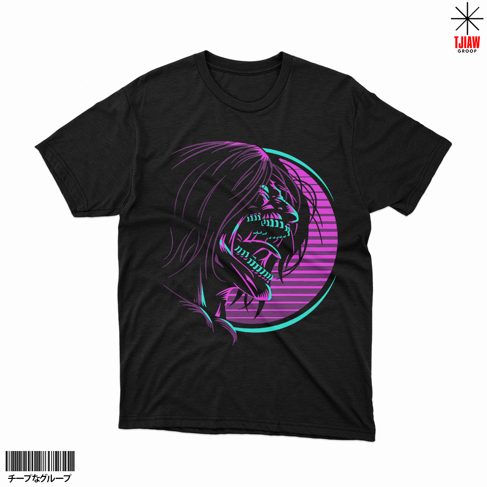 Kaos Attack On Titan - Purple Blue Tshirt Anime