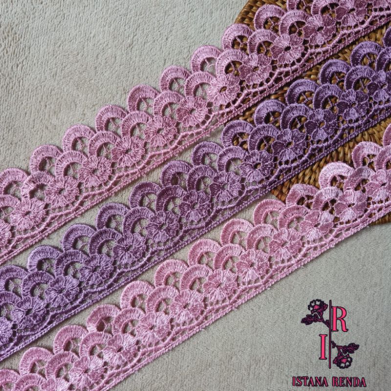 Renda giper, renda zipper lebar 6cm (harga per 100cm)