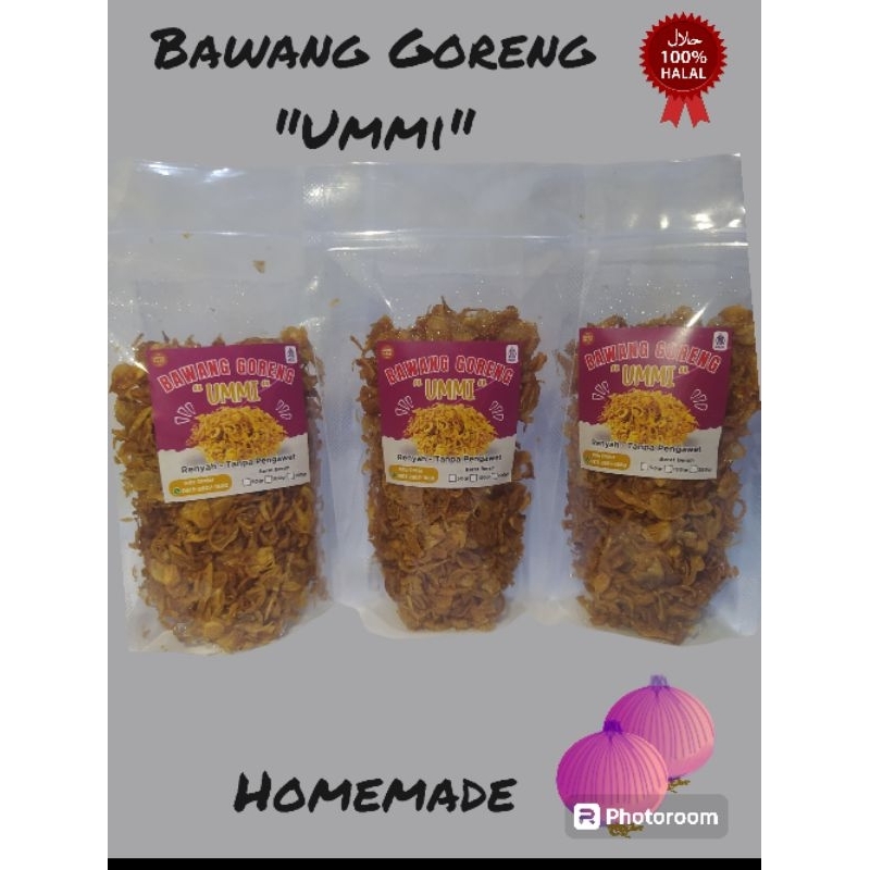 

Bawang goreng renyah 100 gr bawang merah Brebes pilihan