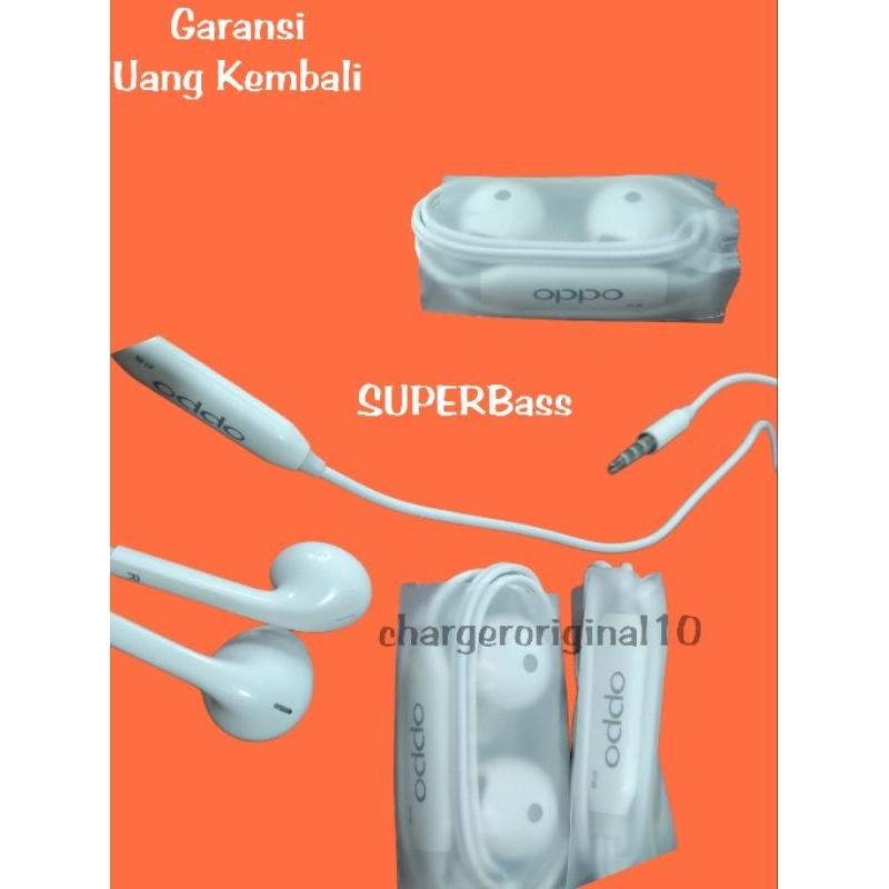 Headset Oppo A18 GRAGE A Henset Oppo A17 A16 Hedset Oppo A54 A74 oppo headset A38 Hanset SuperBass H