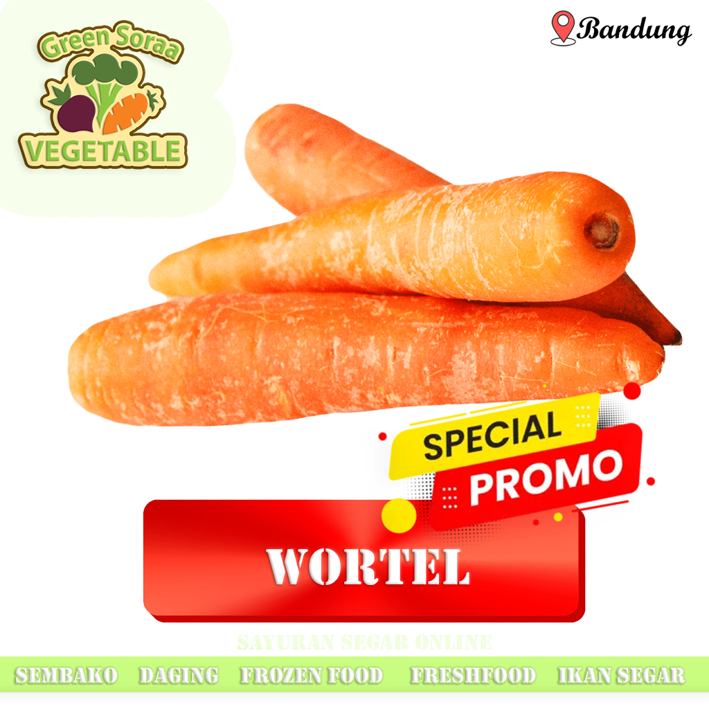 

SAYURAN INSTANT Wortel Berastagi 500g / 1kg Promo Sayur Bandung