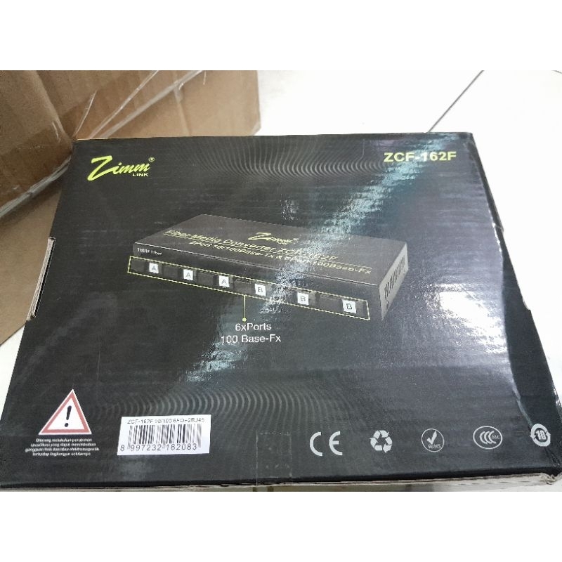 MEDIA CONVERTER 6FO 2 LAN ZIMMLINK