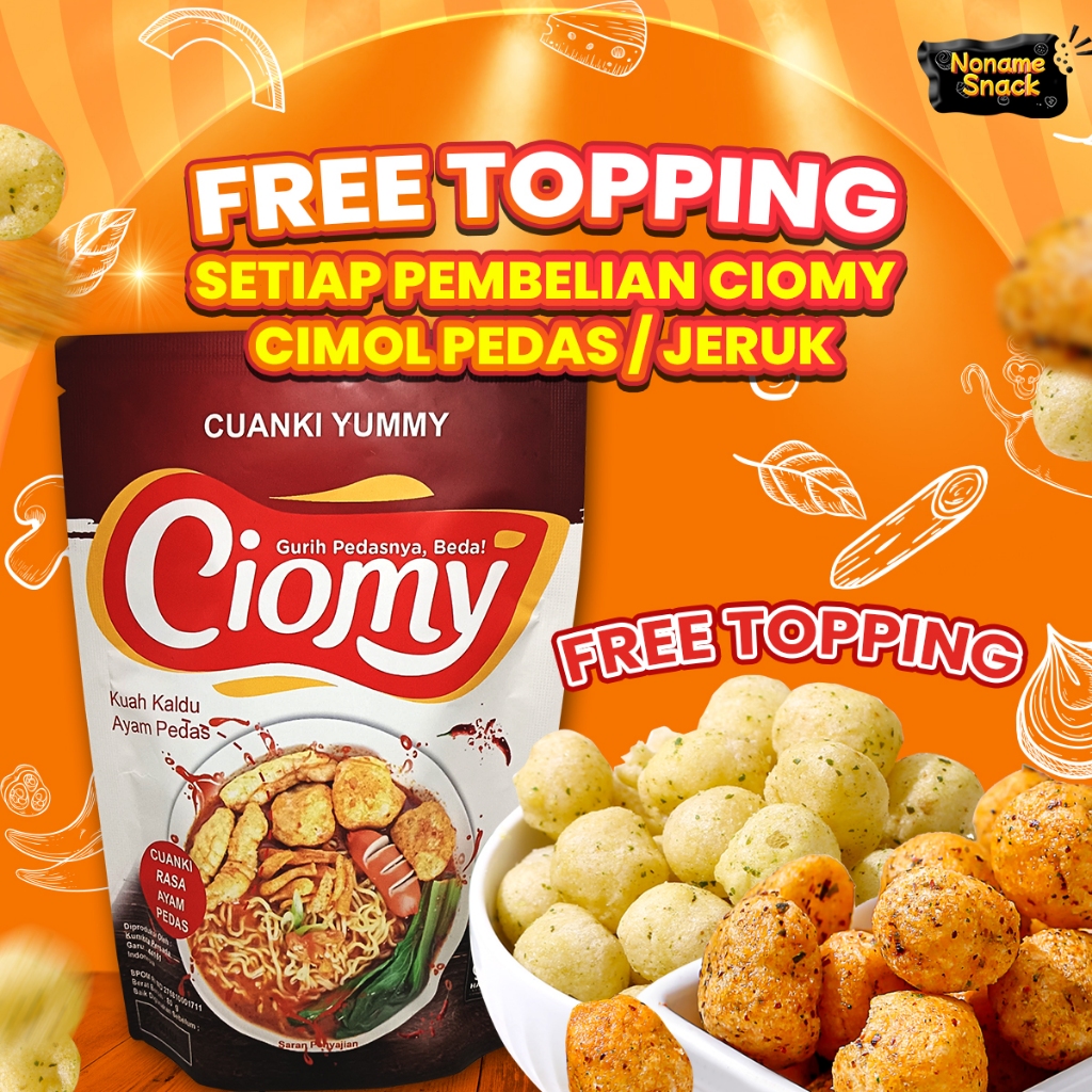 

Ciomy Cuanki Ayam Pedas Pouch Cuangki Ciomy Chicken Spicy Halal Non MSG