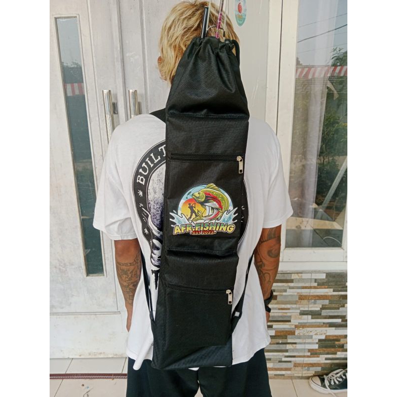 Tas Pancing Ransel Tas Tegek model serut ukuran 75cm anti air  murah