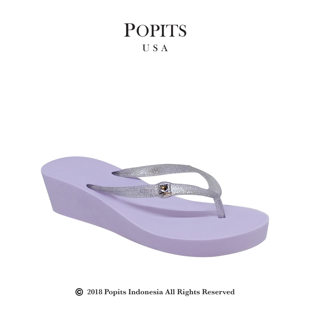 Popits - Wedges Lilac Glitter 5cm
