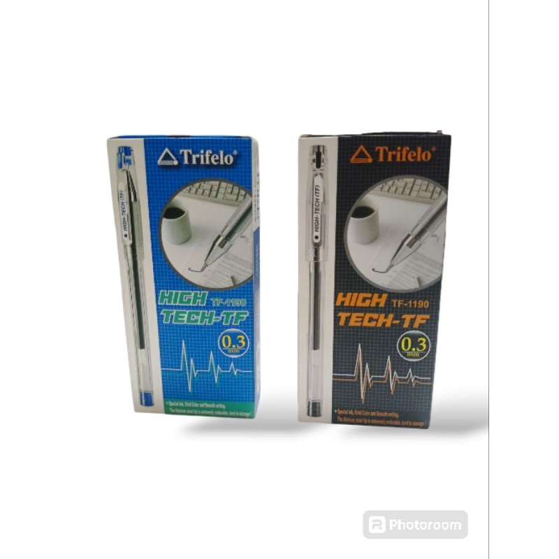 

1pak 12pcs bolpoin pulpen Trifelo 0,3mm hitek High-Tech