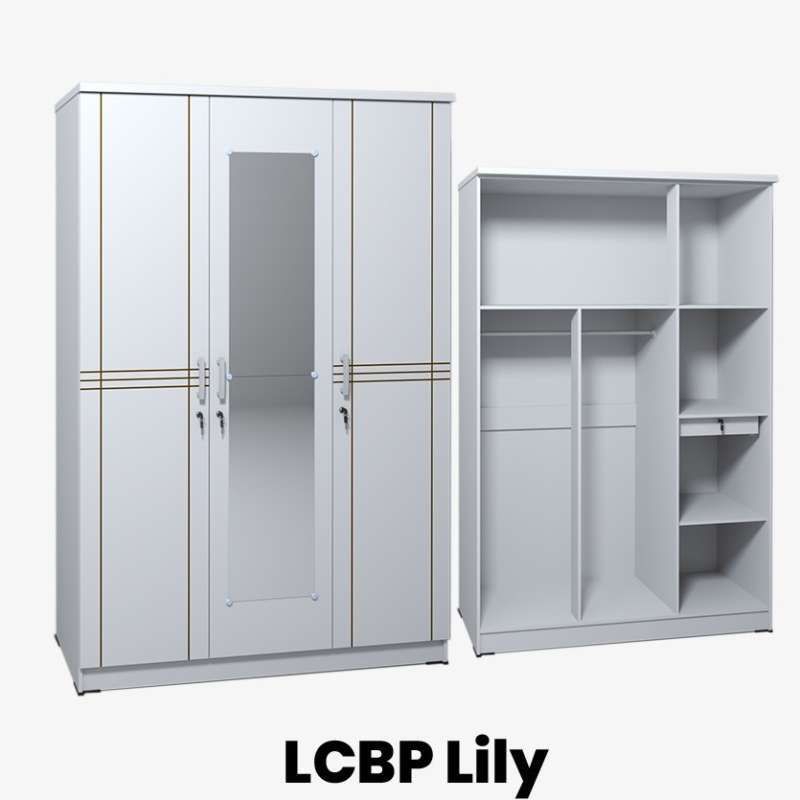 Lemari lily 3 pintu g-star