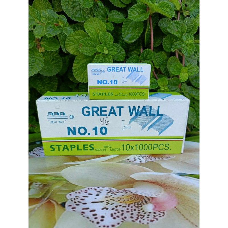

isi staples great wall isi 1000pc( hrg untuk 2kotak kecil)