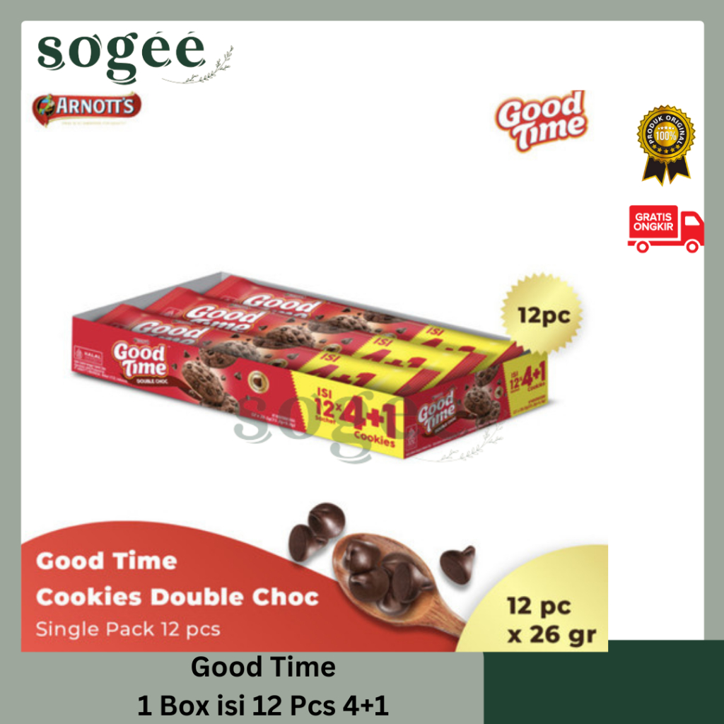 

Sogee ☘️Good Time Double Chocochips isi 12pcs