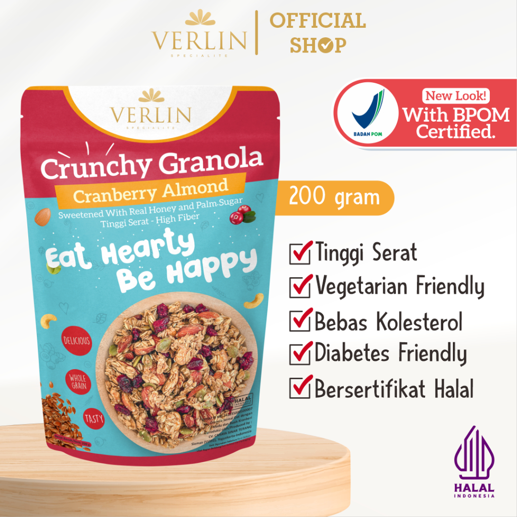 

Verlin Crunchy Granola Cranberry Almond