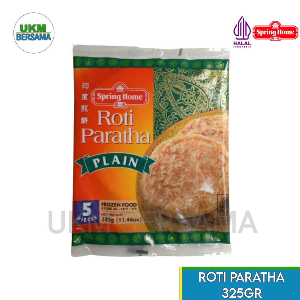 

Roti canai cane Maryam prata paratha plain spring home 325g (frozen)