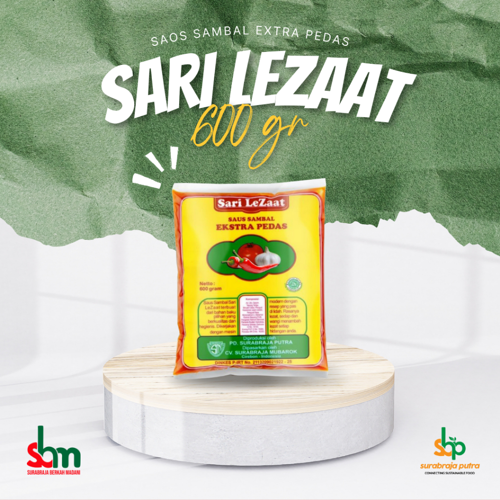 

Saus Sambal Sari LeZaat 600 gr / SAOS CABE / SAUS UNTUK DAGANG