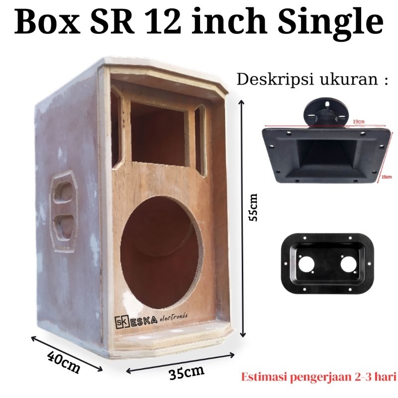 BOX SR 12 inch single Box Speaker 12 inch mentah palet kayu