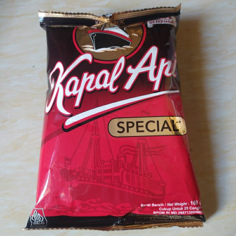 

Kapal api (besar) 160g, kopi murni