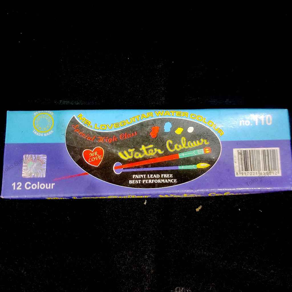 

Mr. Love Guitar Cat Air Watercolour 12 warna