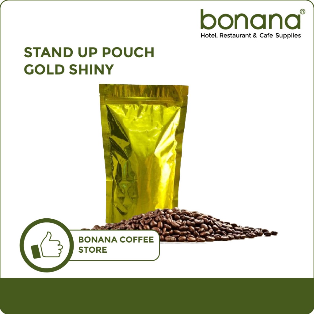 Kemasan Alumunium Zipper Stand Up Pouch Shiny ( 18x29 cm )