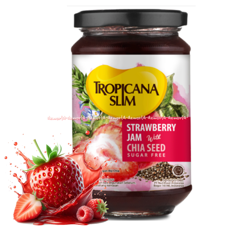 

Tropicana Slim Strawberry Spread Jam 375gr Selai Pink Rasa Stroberi Rendah Gula Selai Untuk Diabet Diabetes TS Strawberi