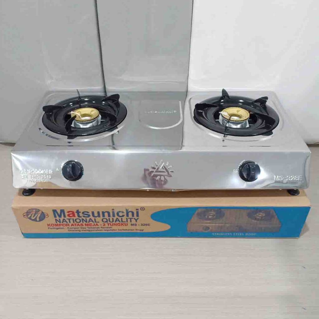 Kompor Murah 2 Tungku - kompor 2 mata - Kompor Stainless Murah 2 Tungku - Kompor Gas Stainless 2 Tun