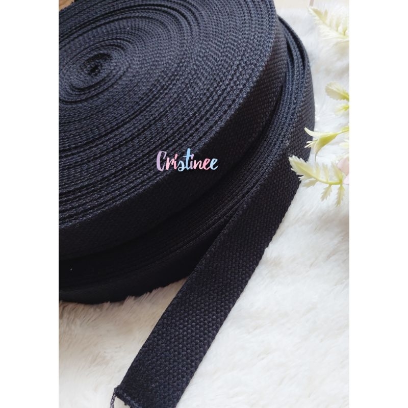 Webbing Katun Hitam ( Permeter)