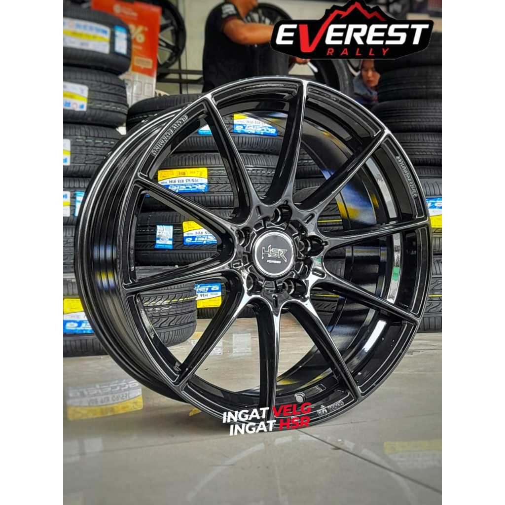 VELG RACING HSR FG TOBELO RING 18 LEBAR 8 BAUT 5 UNTUK MOBIL INNOVA, ODDYSEY