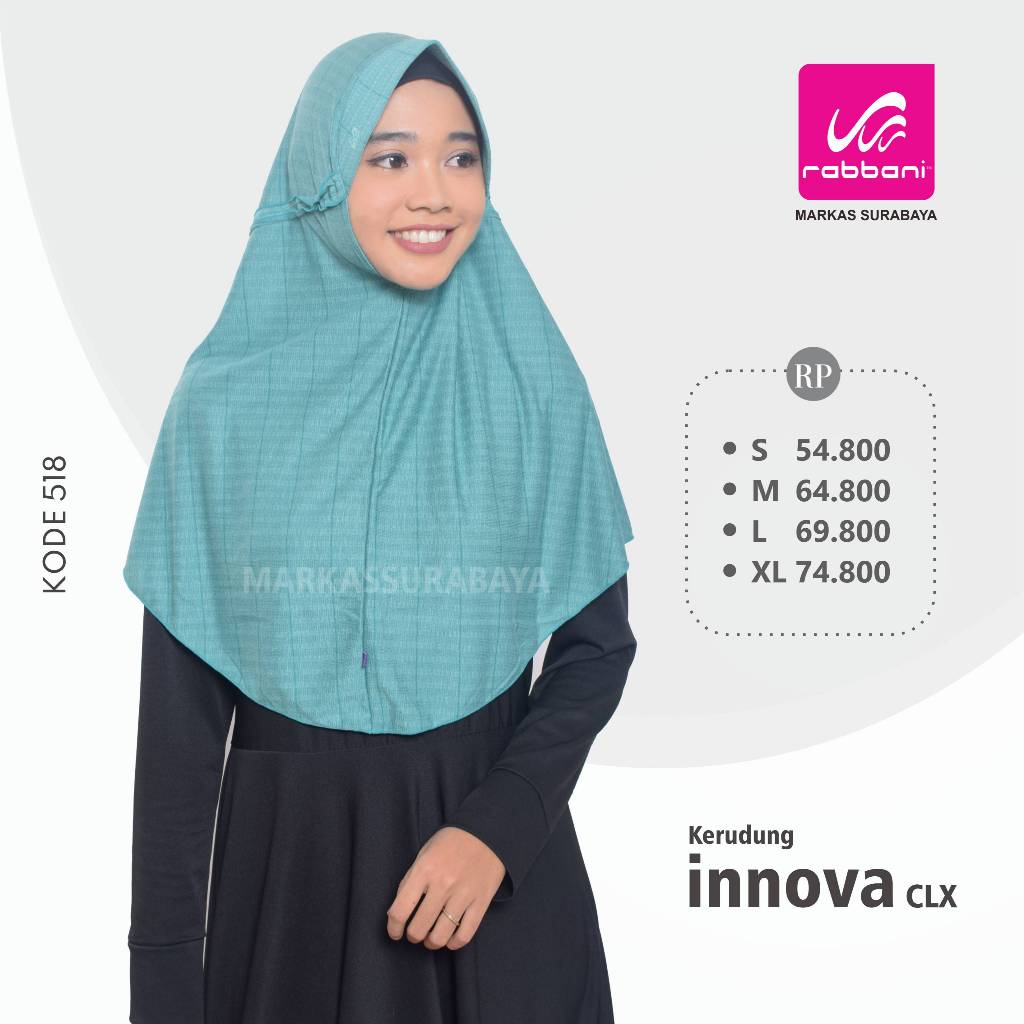 KERUDUNG INSTAN NK INNOVA CLX RABBANI ORI