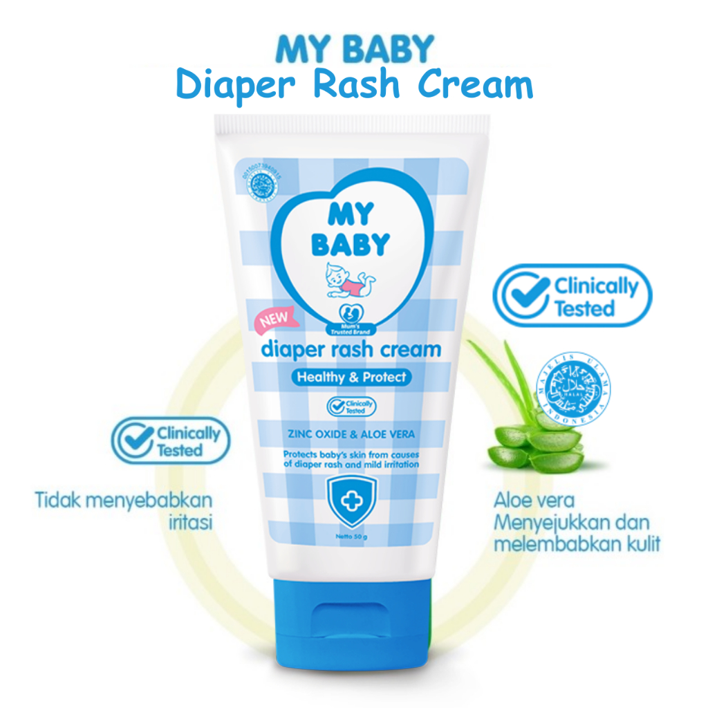 MY BABY Diaper Rash Cream 50gr ‌Zinc Oxide & Aloe Vera