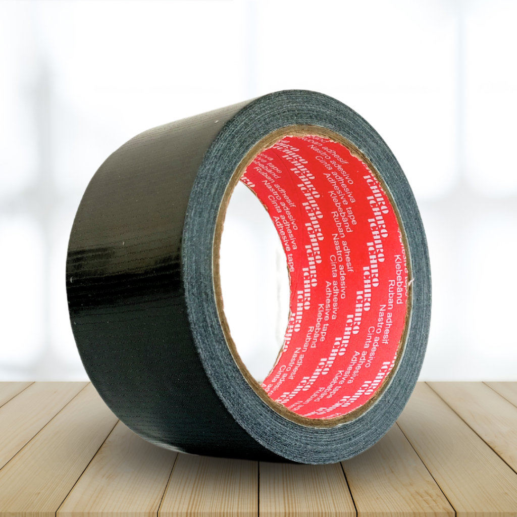 

2 inci x 12 cloth tape lakban kain hitam original ICHIRO 100% isolasi solatip murah berkualitas premium