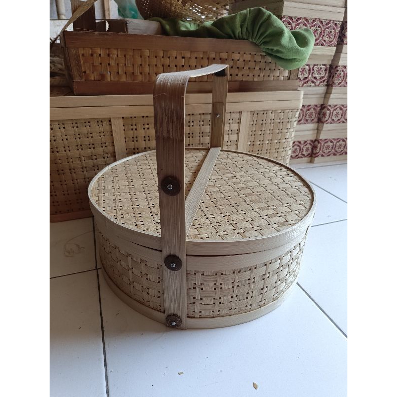 

Rantang Bambu Susun 1 | Rantang Bambu Bulat | Keranjang Bambu