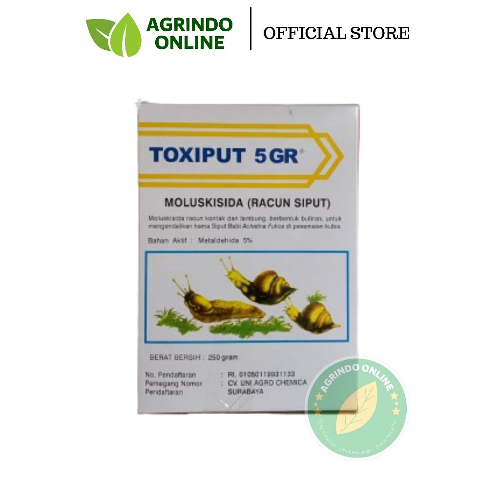 TOXIPUT 250 gr - insektisida racun obat hama siput