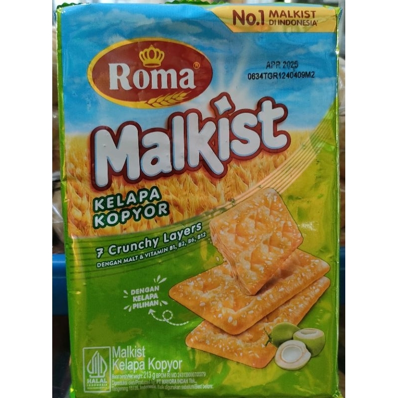 

Roma malkist kelapa kopyor 200gr ED Feb 26