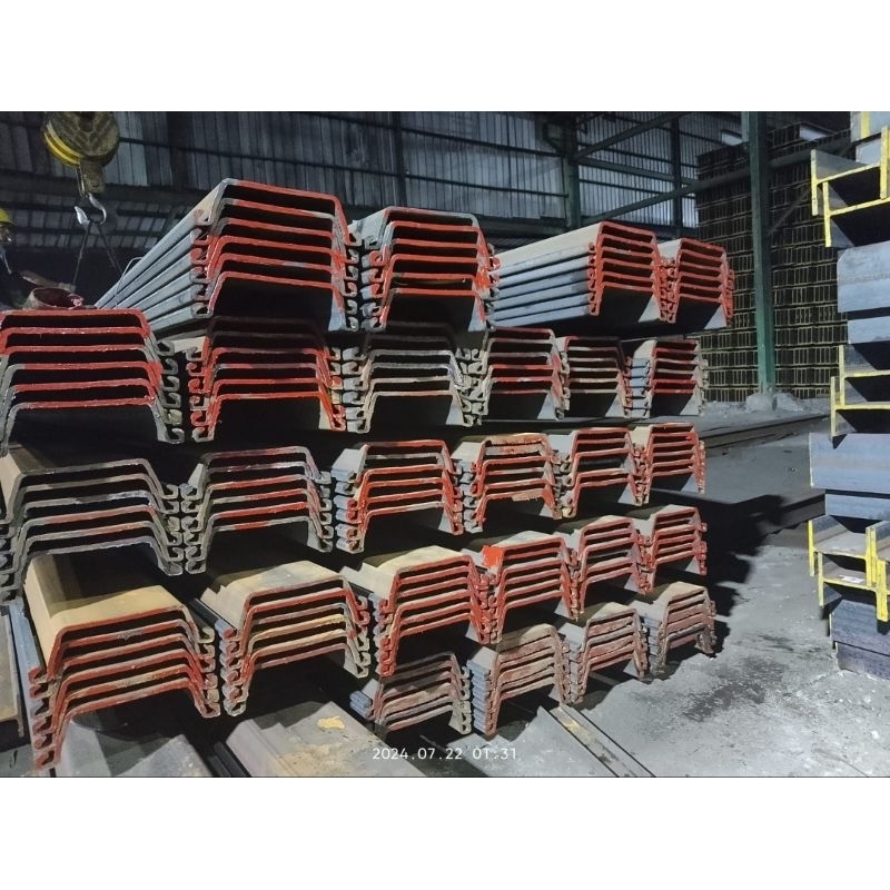 Sheet Pile Type II 400x100x10.5x12M (576 kg)