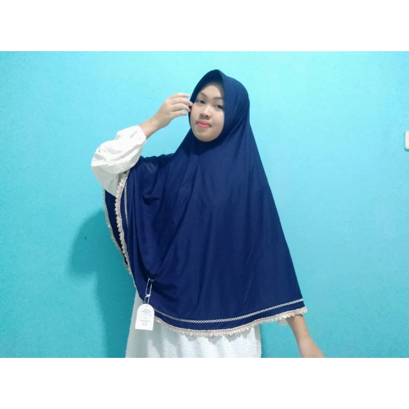 hijab renda jumbo / bergo renda jumbo