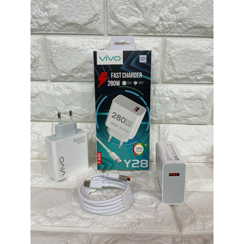 Charger Ori 100 Vivo Y28 Fast Charging 280W Casan Original