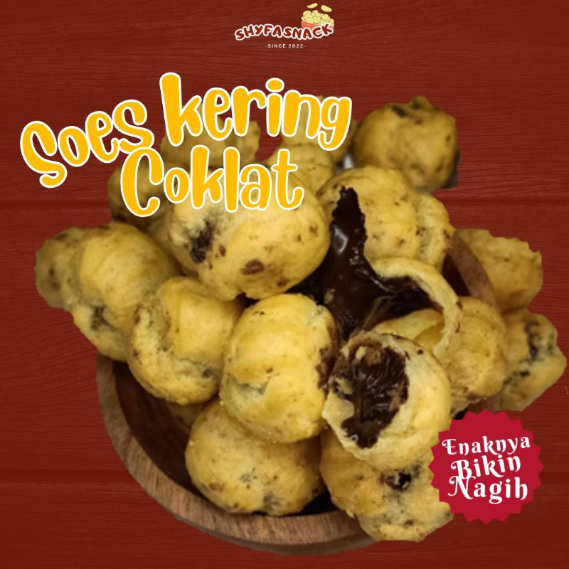 

soes kering coklat home made enak 500 gram