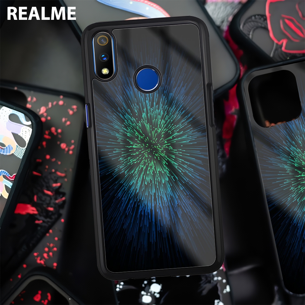 Case Glossy [2D] Realme 3 5 6 7 8 8i 9 10 Pro - Case Silikon Realme 3 - Cassing Handphone Realme 3