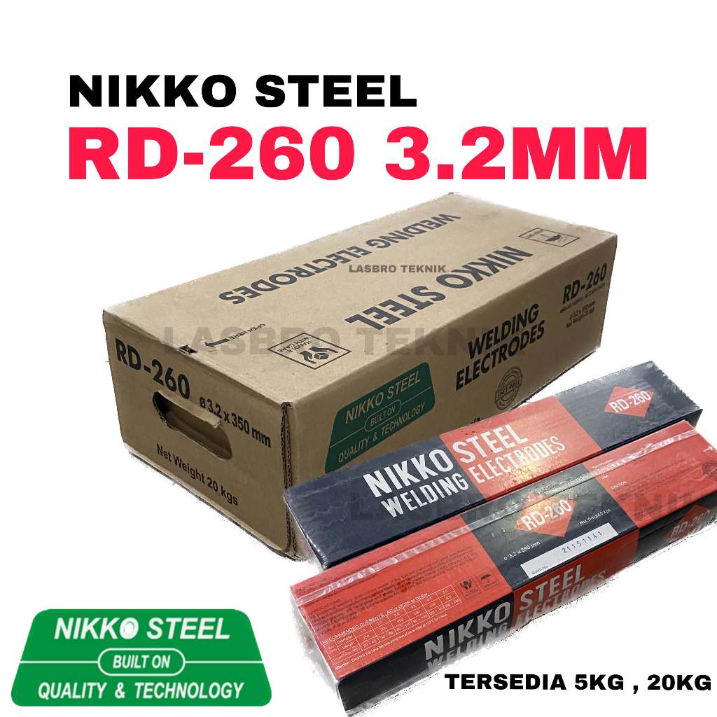 Kawat Las RD-260 3.2mm E6013 / NIKKO STEEL RD260 3,2mm