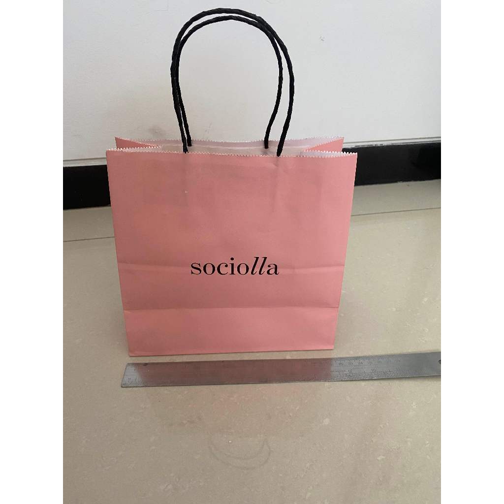 

PAPER BAG SOCIOLA TAS KERTAS SHOPPING BAG KEMASAN COSMETIC READY STOK SMALL