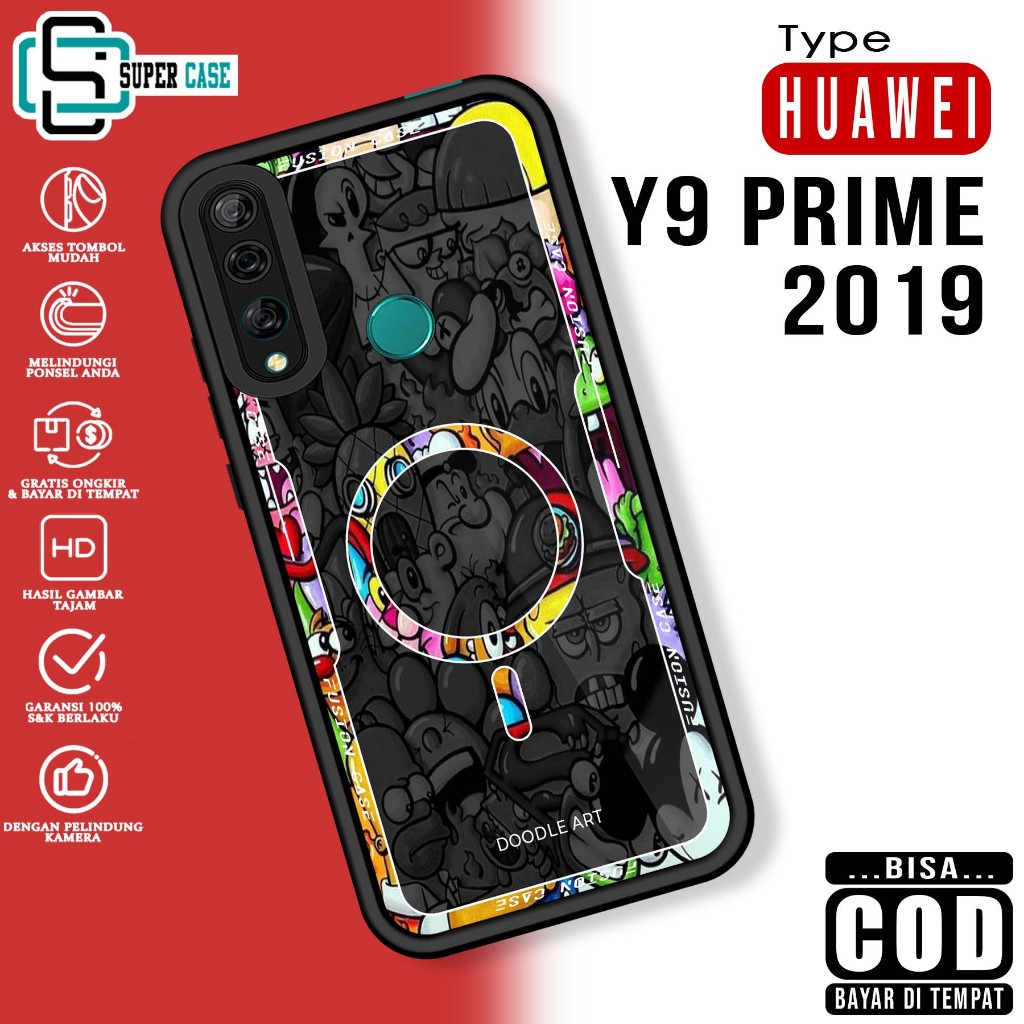 Case Hp For HUAWEI Y9 PRIME 2019 DLA SoftCase Glossy casing Handphone Silikon Glass