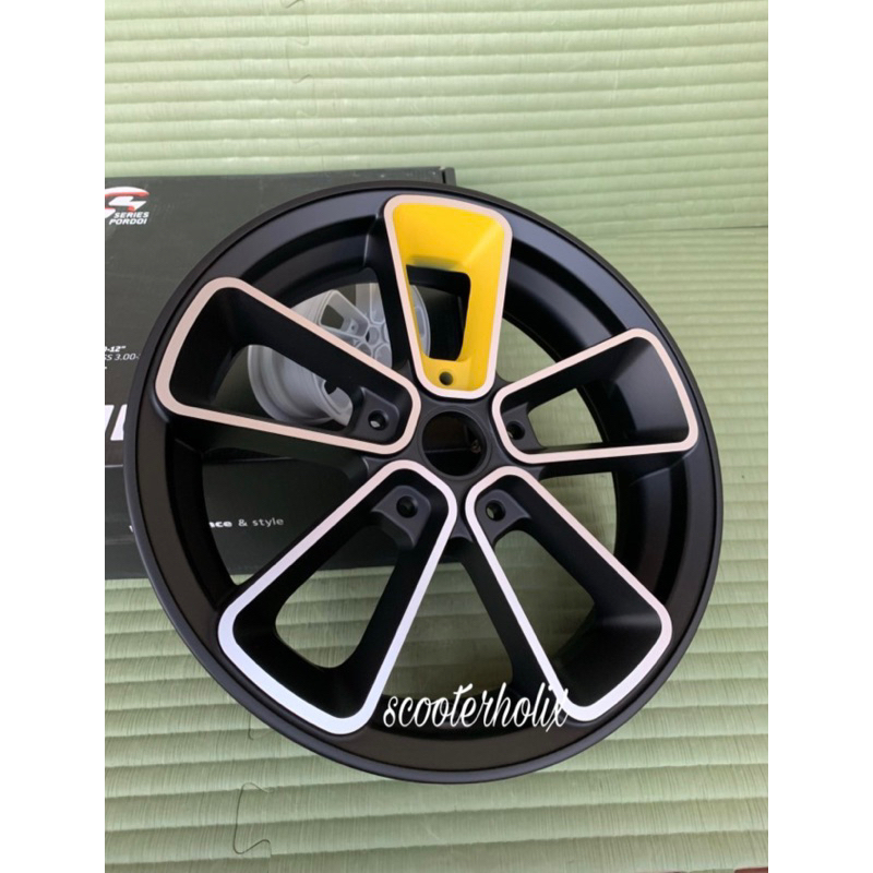Velg SIP PORDOI Ukuran 300-12 yellow black