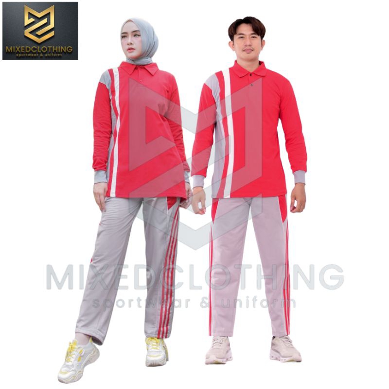 RB Baju Setelan Olahraga Couple Pria Wanita/Setelan Olahraga Uniseks
